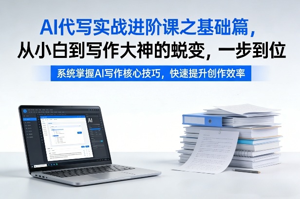 AI代写实战进阶课之基础篇,从小白到写作大神的蜕变,一步到位【揭秘】-长青创习社